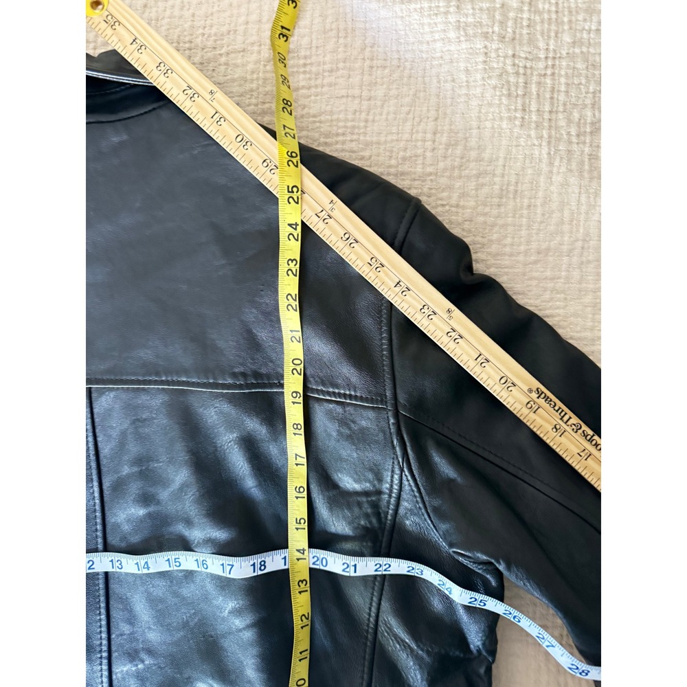 Dockers Men's Y2K Lined Leather Bomber Jacket XL - Picture 7 of 10